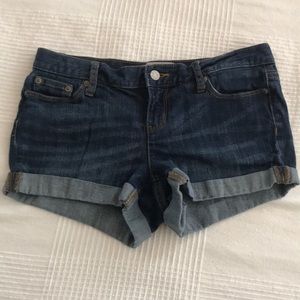 Banana Republic Cut Off Cuffed Jean Shorts